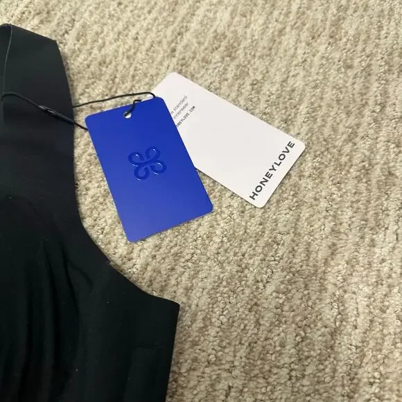 NWT Honeylove Tank Bodysuit large L black Runway brand new - Picture 13 of 14